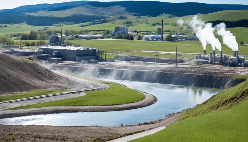 Impatto paesaggistico centrale geotermica